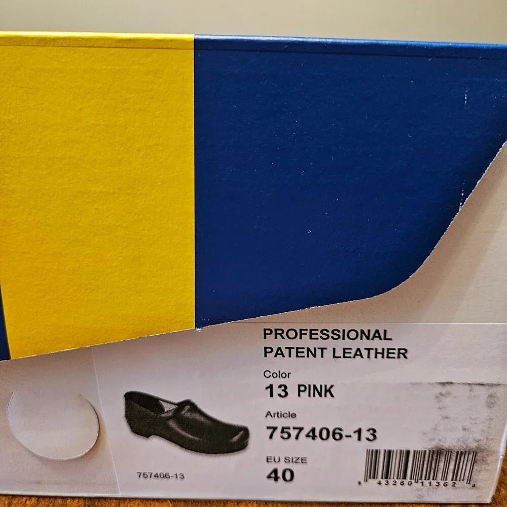 BJORK PRO ELSA Patent Leather Clogs Pink Size EU-40, US 9-9.5 NEW IN BOX - Picture 11 of 12